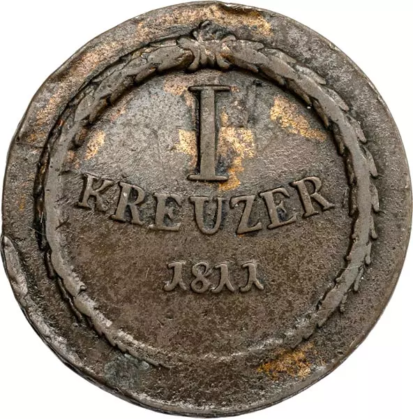 1 Kreuzer Baden Großherzog Karl Friedrich 1809-1811