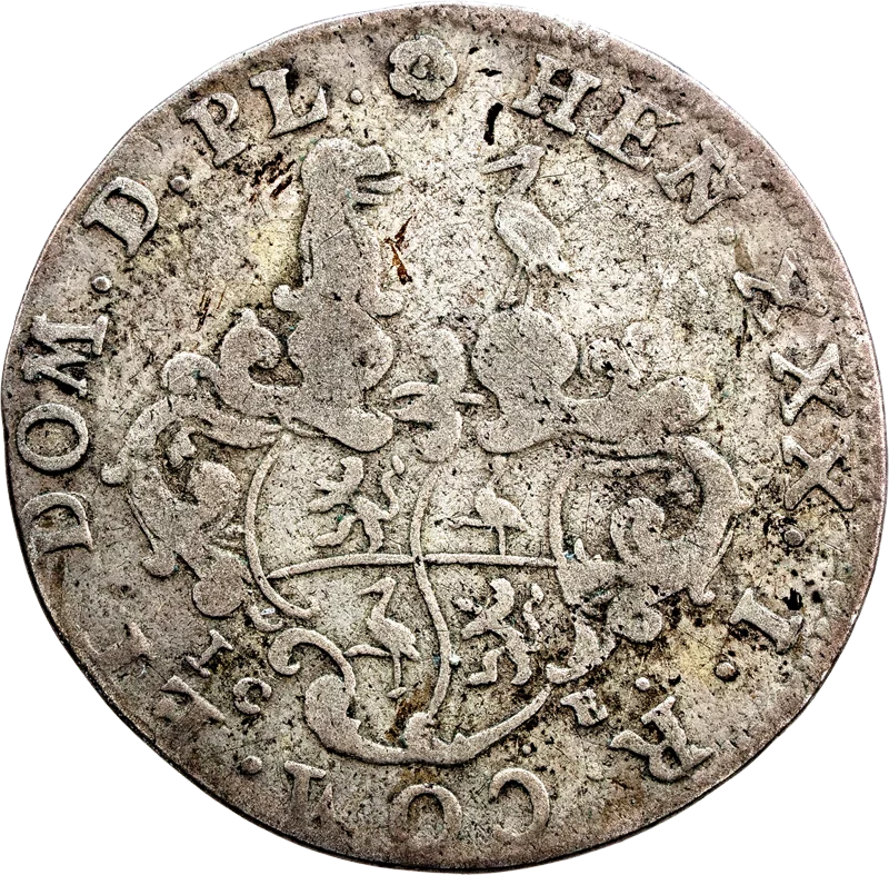 1/12 Taler Reuß-Gera Graf Heinrich XXX. 1763