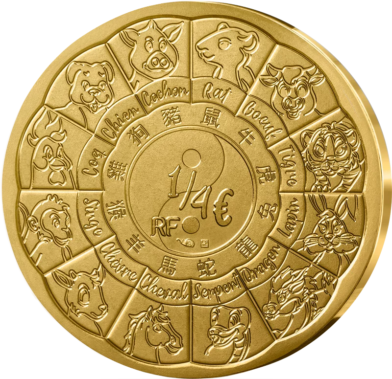 1/4 Euro Frankreich Jahr des Pferdes 2026