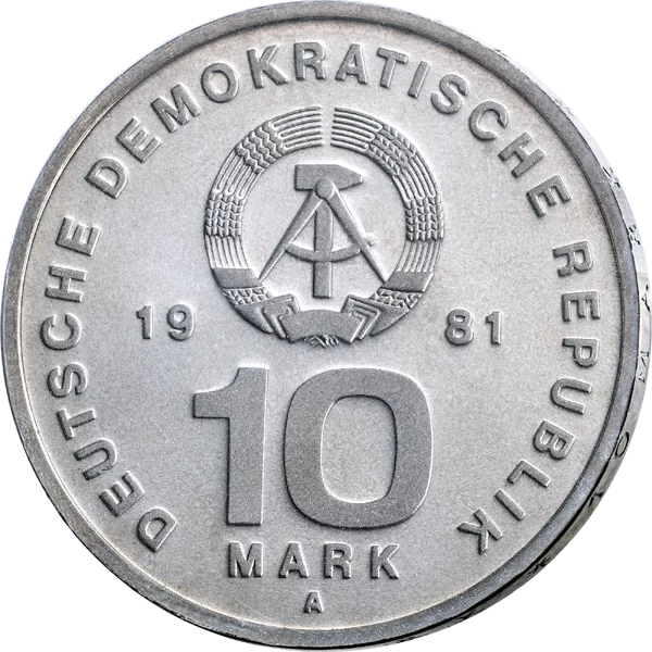 10 Mark DDR 25 Jahre Volksarmee 1981