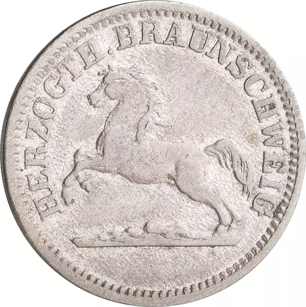 1 Groschen Herzogtum Braunschweig Herzog Wilhelm 1857-1860