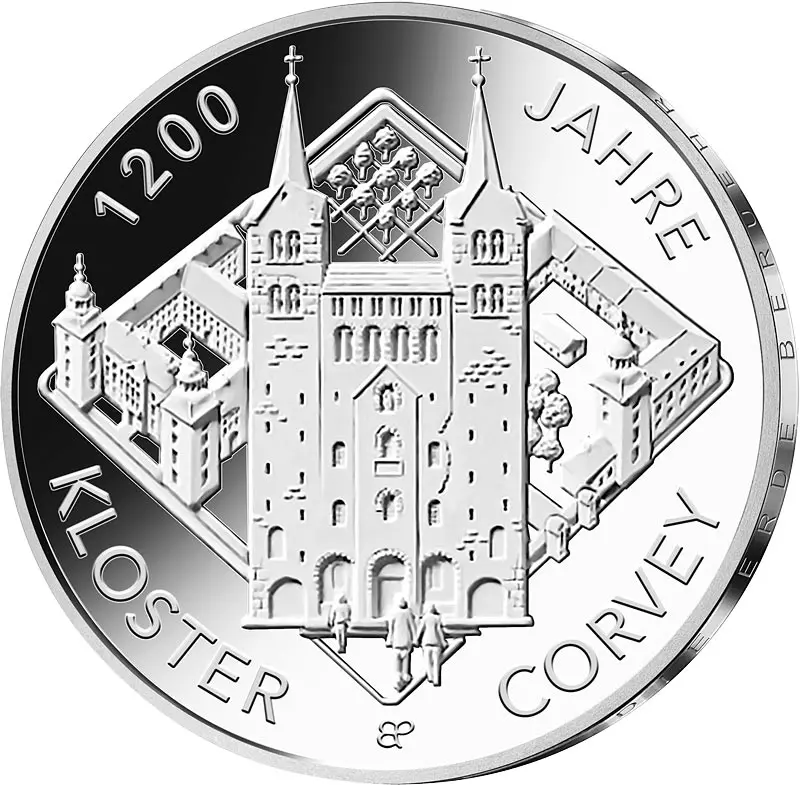 20 Euro BRD 1.200 Jahre Kloster Corvey 2022 Polierte Platte