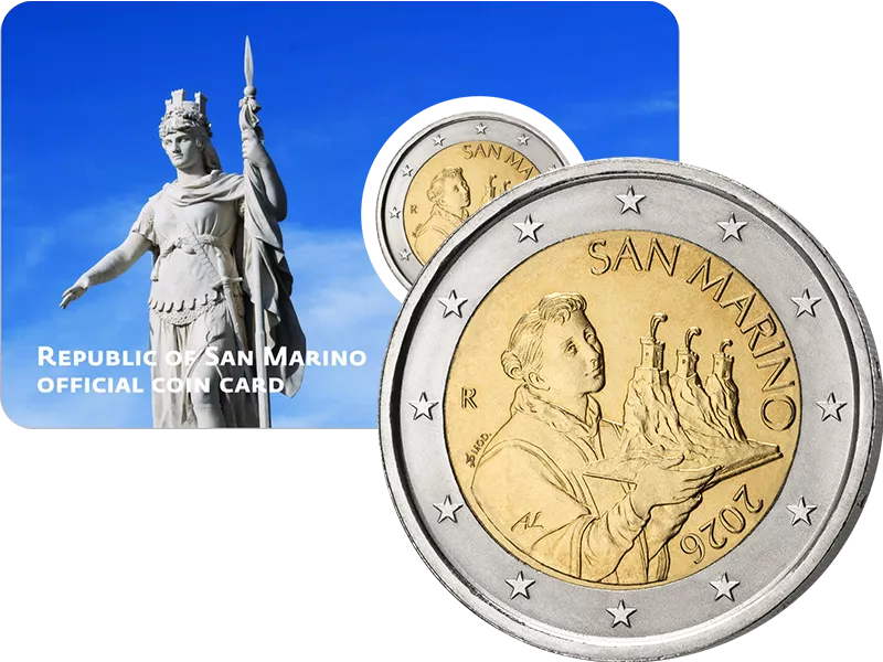 2 Euro San Marino Kursmünze - Freiheitsstatue 2026