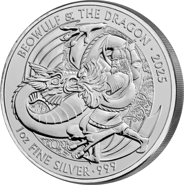 1 Unze Silber Großbritannien Myths and Legends - Beowulf & The Dragon 2025