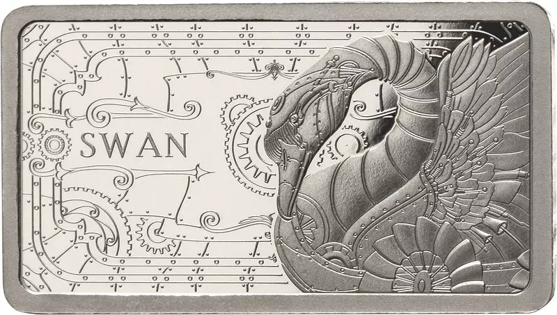 Platinbarren Platinum Legends Mechanical Edition - Schwan