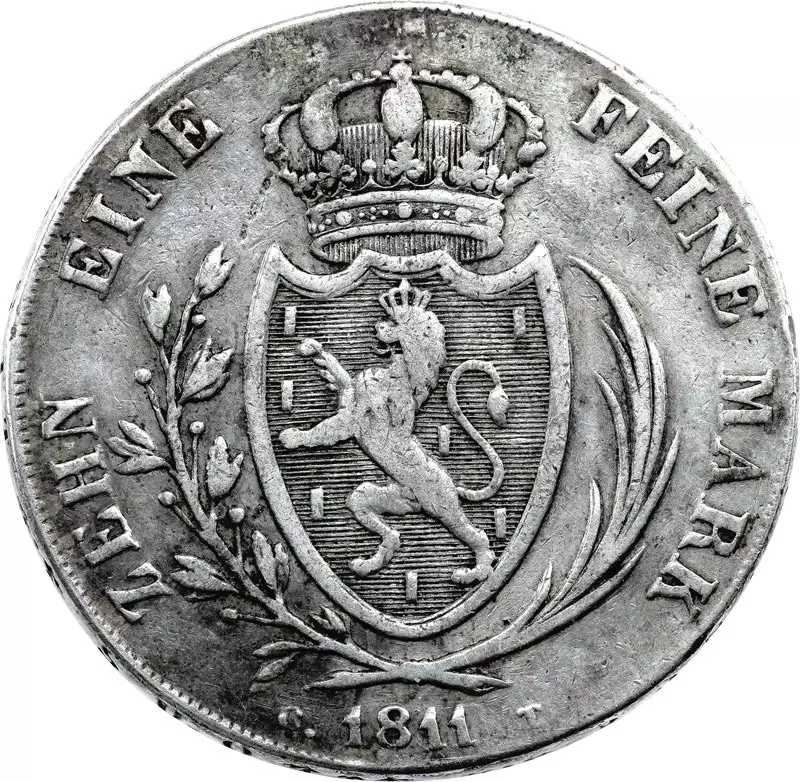 Konventionstaler Nassau-Weilburg Herzog Friedrich Wilhelm 1810 - 1812