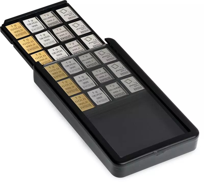 Sammel-Box für 24x1 Gramm Barren