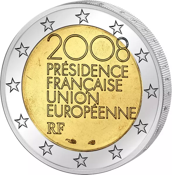 2 Euro Frankreich Europäische Ratspräsidentschaft 2008 2 Euro Frankreich Europäische Ratspräsidentschaft 2008