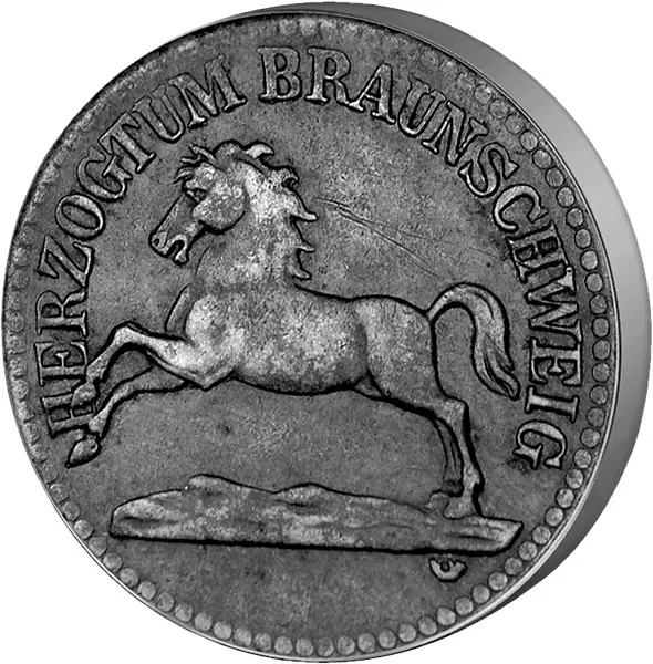 5 Pfennig Niedersachsenross 1918 Sehr schön