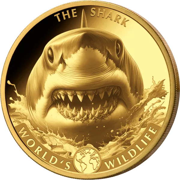 1 Unze Gold Kongo World's Wildlife - The Shark 2026
