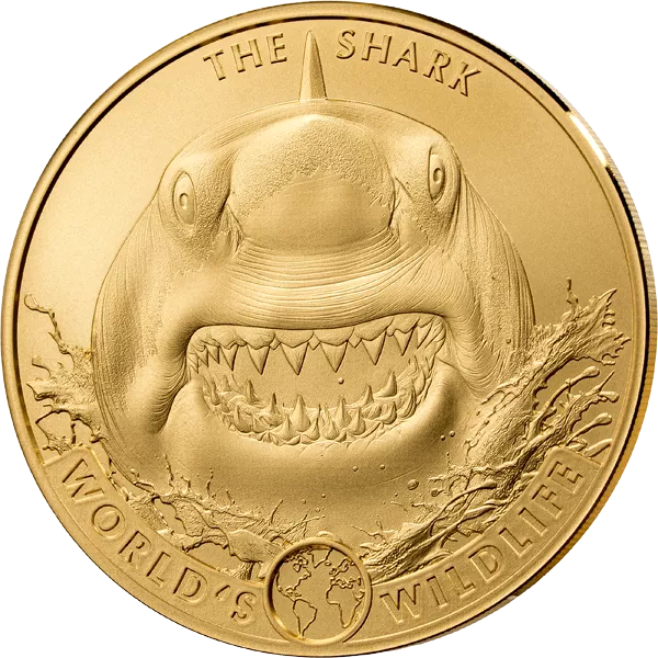1 Unze Gold Kongo World's Wildlife - The Shark 2026