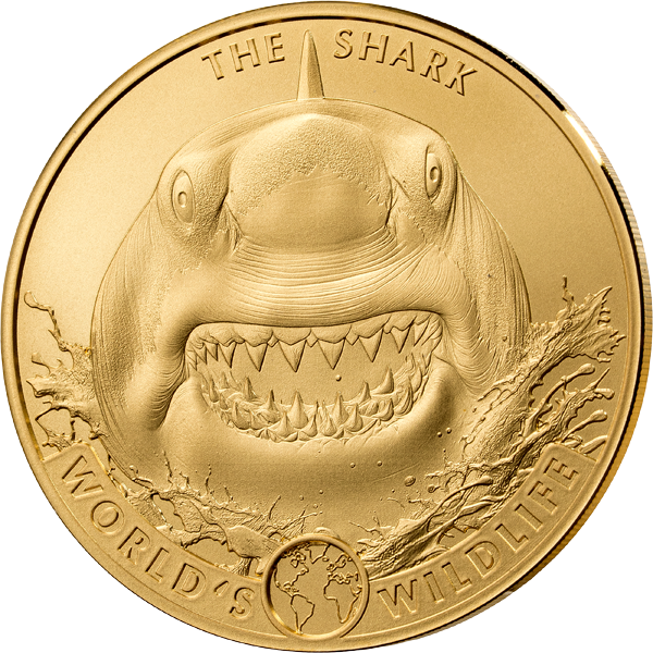 1 Unze Gold Kongo World's Wildlife - The Shark 2026