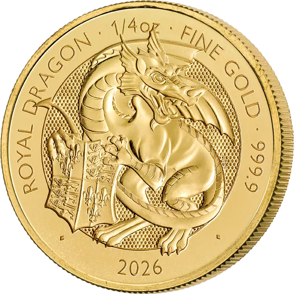 1/4 Unze Gold Großbritannien Tudor Beasts - Royal Dragon 2026