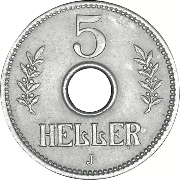 5 Heller Deutsch-Ostafrika Kronenwappen 1913-1914 Sehr schön