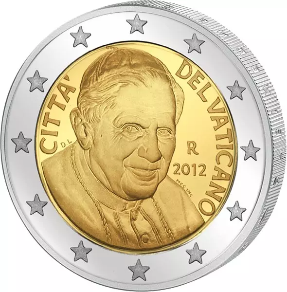 Euro-Kursmünzensatz Vatikan 2012 Ersttags-Edition