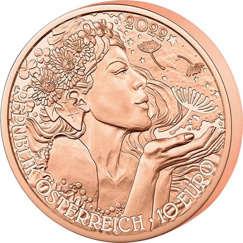 10 Euro Österreich Mit der Sprache der Blumen - Der Löwenzahn 2022