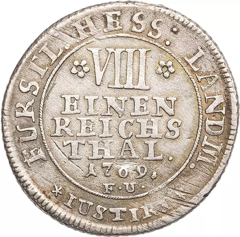 1/8 Taler Hessen-Kassel Landgraf Friedrich II. 1766-1775