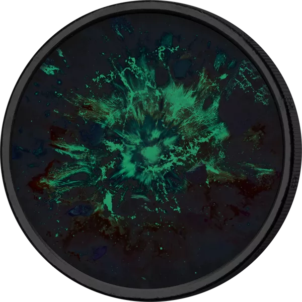 2-Euro Künstlerausgabe Glow in the Dark Weltraum Supernova