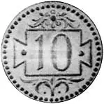 10 Pfennig Danziger Wappen 1920 Sehr schön