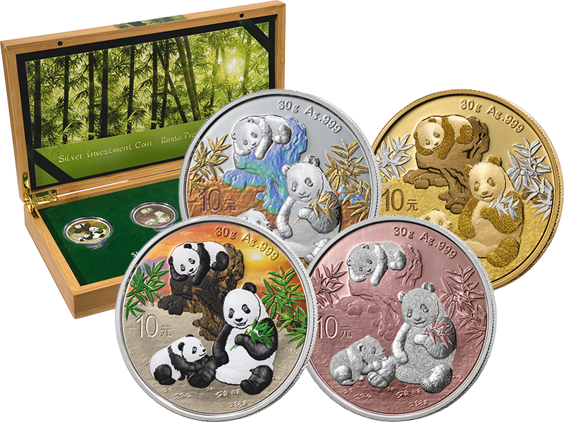 Silver Investment Coin Prestige-Set Panda 2025