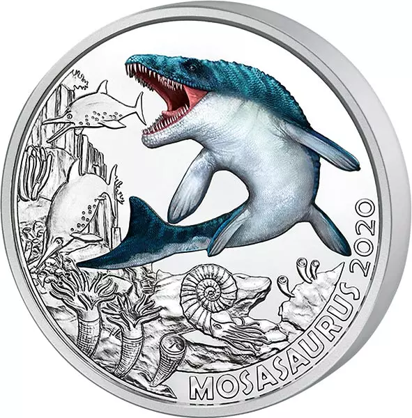 3 Euro Österreich Super Saurier Mosasaurus 2020