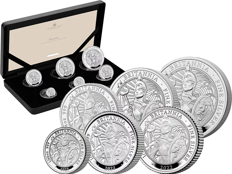 5 Pence - 2 Pounds Großbritannien Britannia 2022