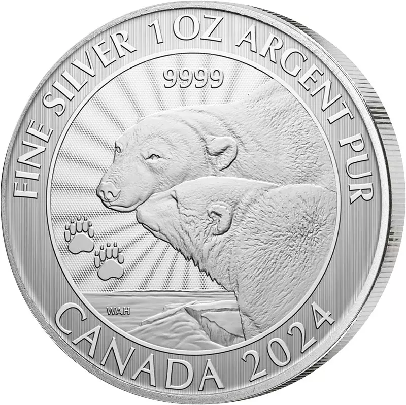 5 Dollar Kanada Majestic Polar Bear 2024