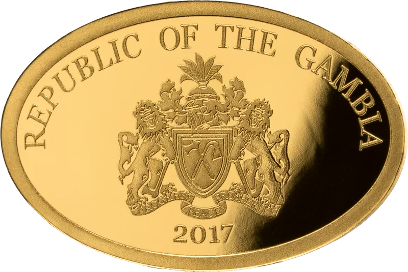 200 Dalasis Gambia Classic Gold Jahr des Pferdes 2017