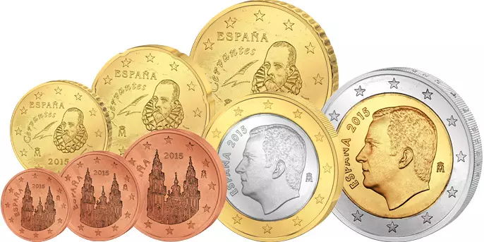 Euro-Kursmünzensatz Spanien ab 2015