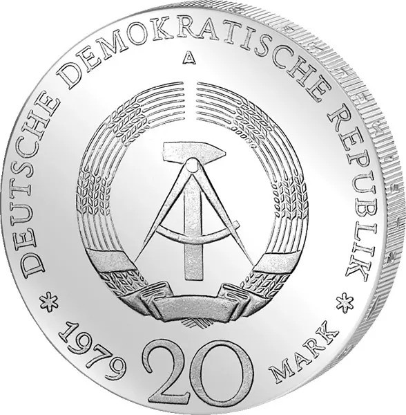 20 Mark DDR Gotthold Ephraim Lessing 1979 Stempelglanz