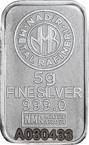 5 Gramm Silberbarren Nadir Metal Rafineri