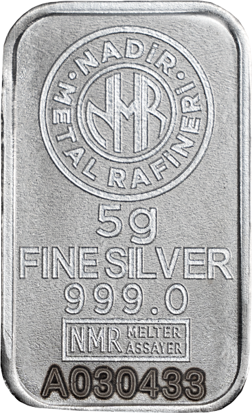 5 Gramm Silberbarren Nadir Metal Rafineri