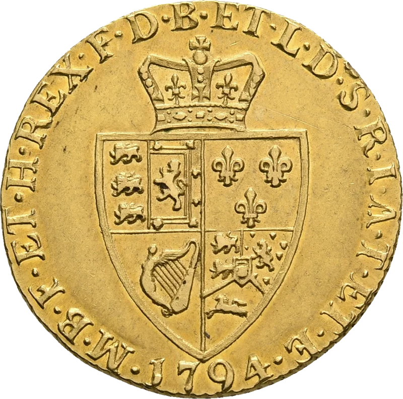 1 Spade Guinea Großbritannien König Georg III. 1787 - 1799