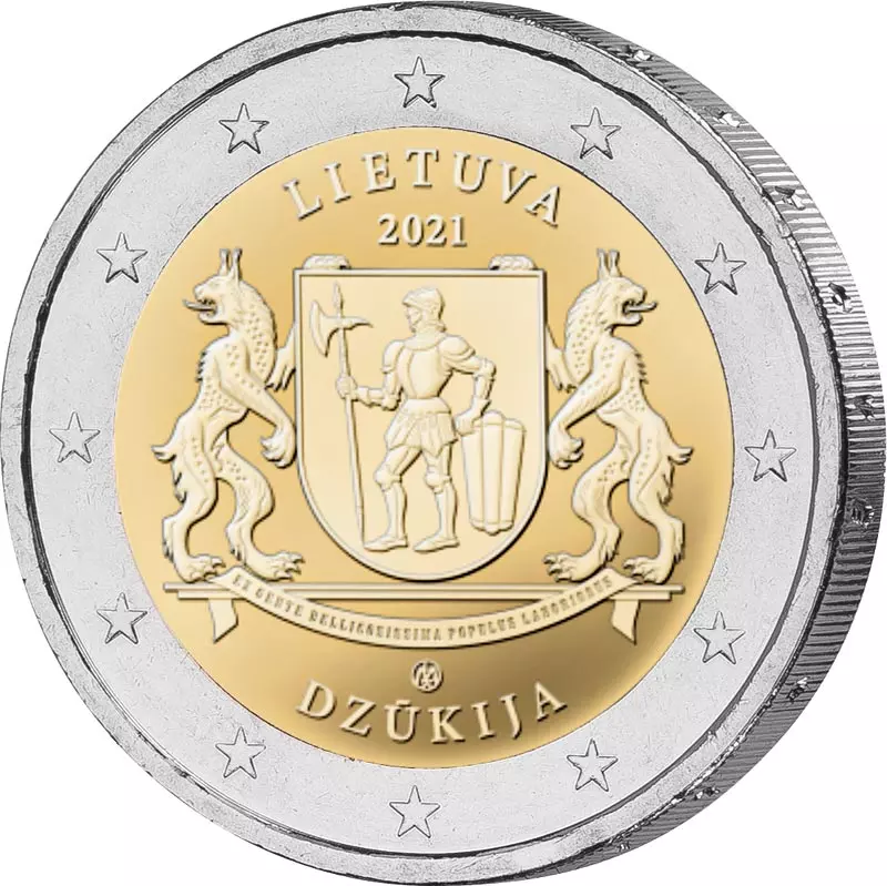 2 Euro Litauen Ethnografische Regionen Dzukija 2021 2 Euro Litauen Ethnografische Regionen Dzukija 2021