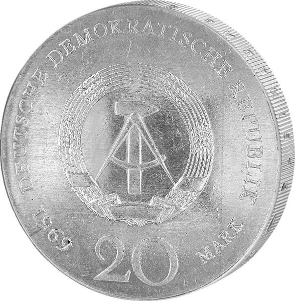 20 Mark DDR Johann Wolfgang von Goethe 1969