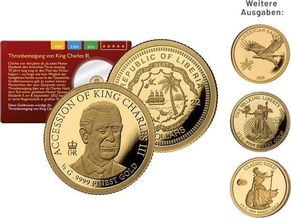 Gold-Kollektion: Moderne Gold-Raritäten in der Gold Coin Card