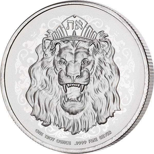1 Unze Silber Niue Der gekrönte brüllende Löwe von Juda 2021