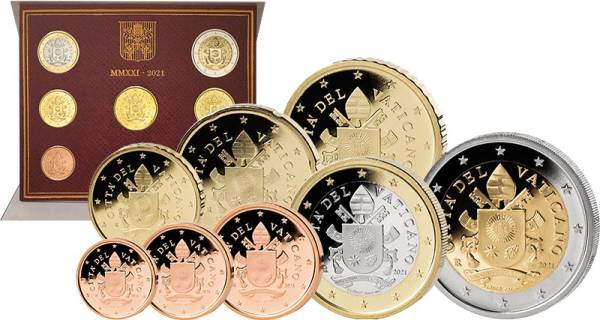Euro-Kursmünzensatz Vatikan 2021