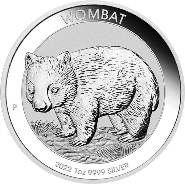 1 Unze Silber Australien Wombat 2022