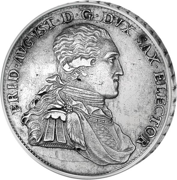 Konventionstaler Sachsen Kurfürst Friedrich August III. 1794-1806  sehr schön