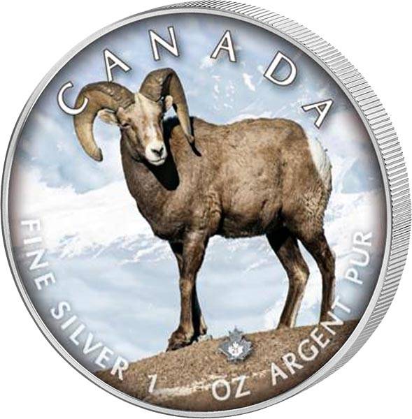 5 Dollars Kanada The Trails of Wildlife Dickhornschaf 2021