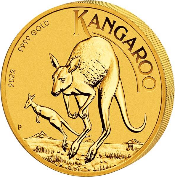 1/4 Unze Gold Australien Känguru 2022