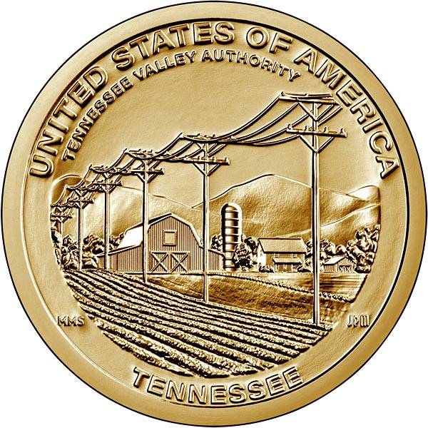 1 Dollar USA American Innovation - Tennessee 2022