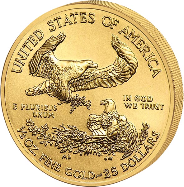 1/2 Unze Gold USA Eagle Liberty 2021 | Goldmünzen | Anlagemünzen ...
