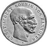 Silber-Taler König Ernst August 1848-49 ss-vz