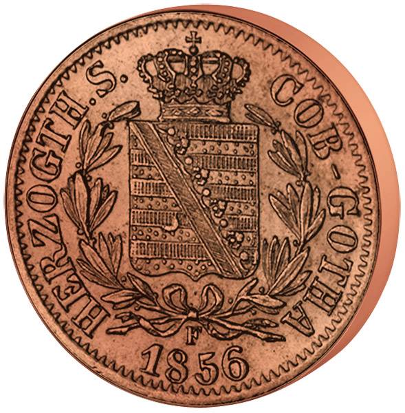 3 x 2 Pfennige von Sachsen 1847-1856 Sehr schön