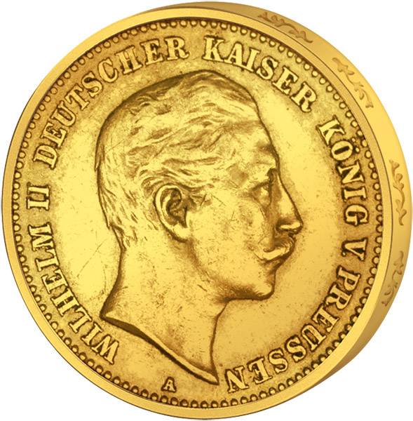 10 Mark Preußen Wilhelm II. 1890-1912 Sehr schön