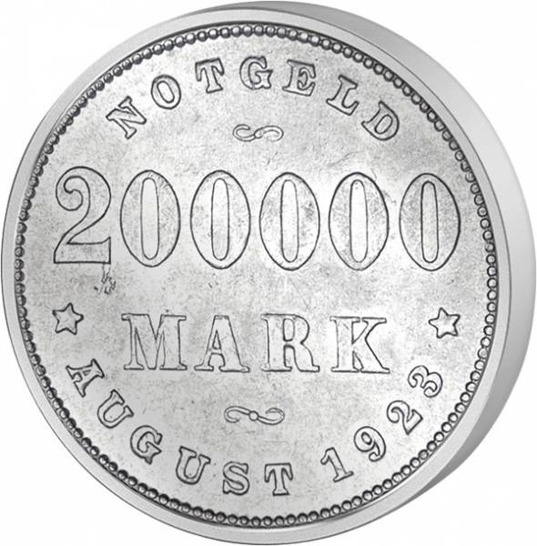 200.000 Mark Notgeld Freie und Hansestadt Hamburg August 1923 Vorzüglich