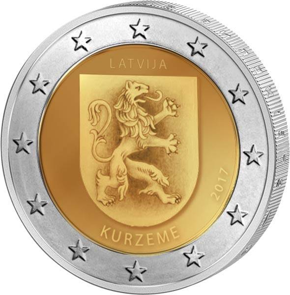 2 Euro Lettland  Region Kurland 2017
