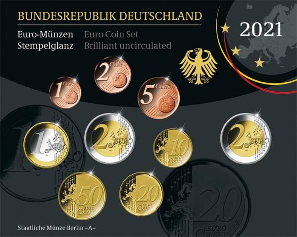 Euro-Kursmünzensätze BRD 2020 Stempelglanz